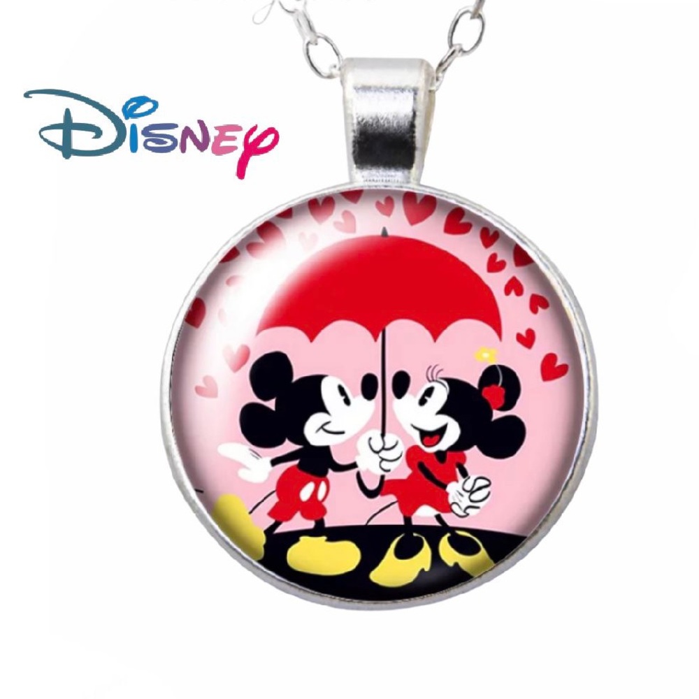 🆕 Disney Rainy Day Mickey & Minnie Mouse Necklace - Picture 10 of 12
